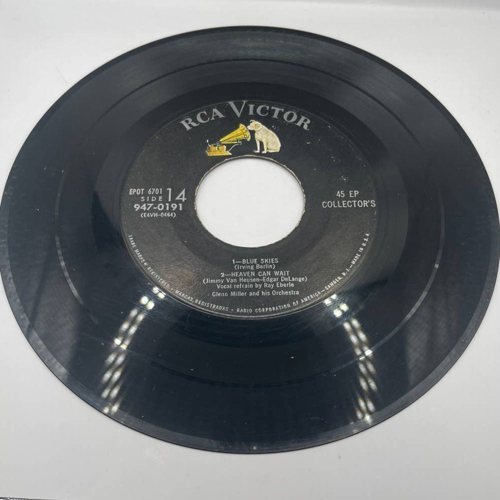 RCA Victor Blue Skies Heaven Can Wait After All St Louis Blues Glenn Miller 7in